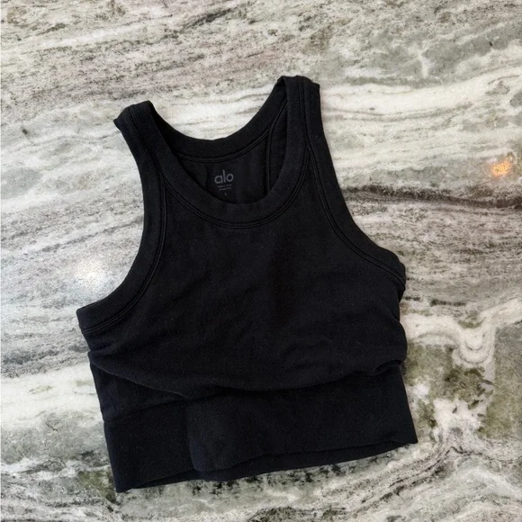 ALO Yoga Black Sports Bra - Picture 5 of 7